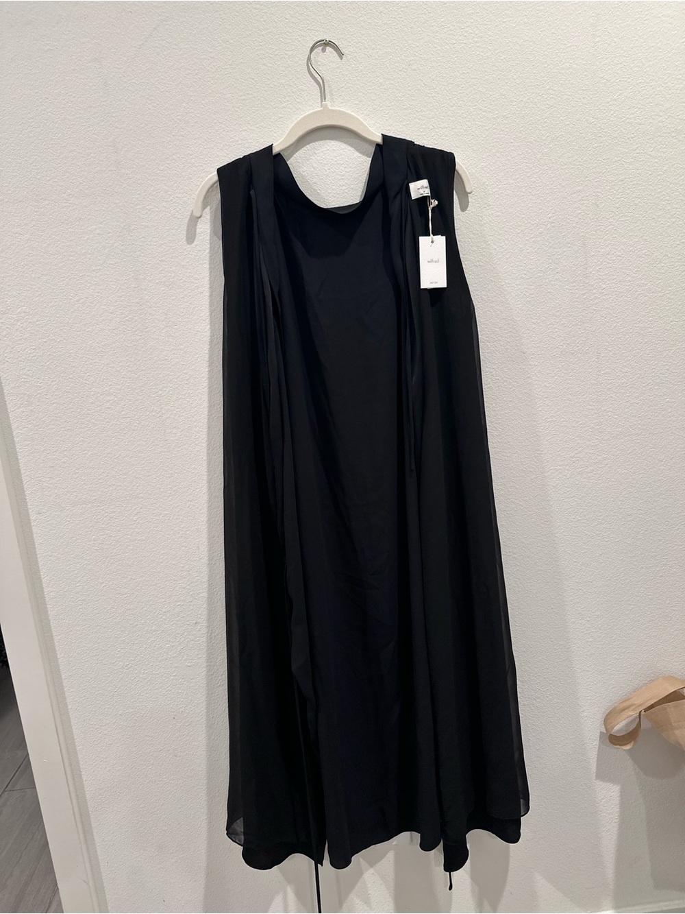 Aritzia Sleeveless Black Maxi Shift Dress - Picture 4 of 6